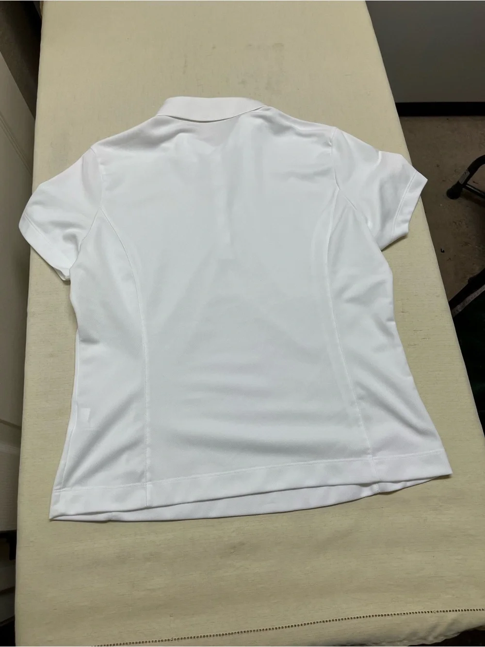 Nike Golf L white embroidered logo polo